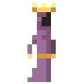 The player sprite with a crown.